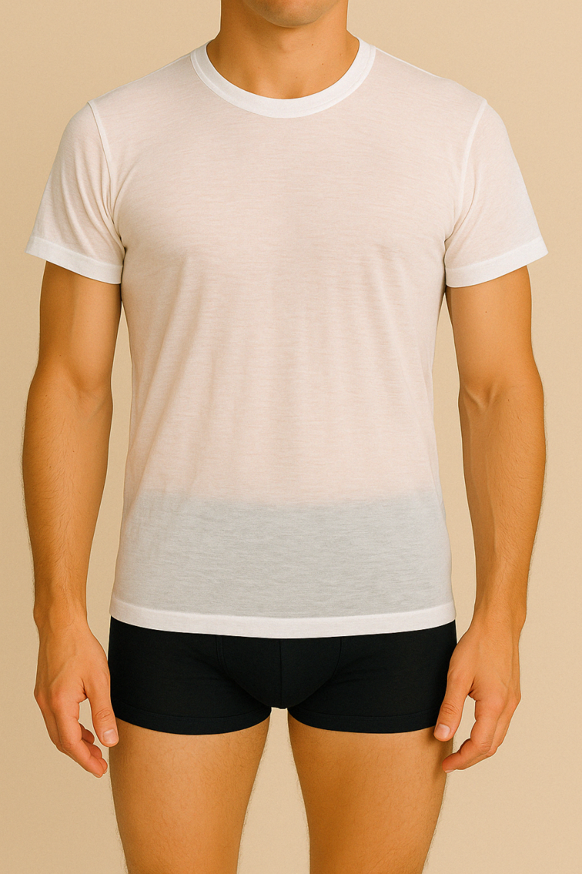 Premium Cotton Half-sleeve Undershirt - أندرشيرت نصف كم