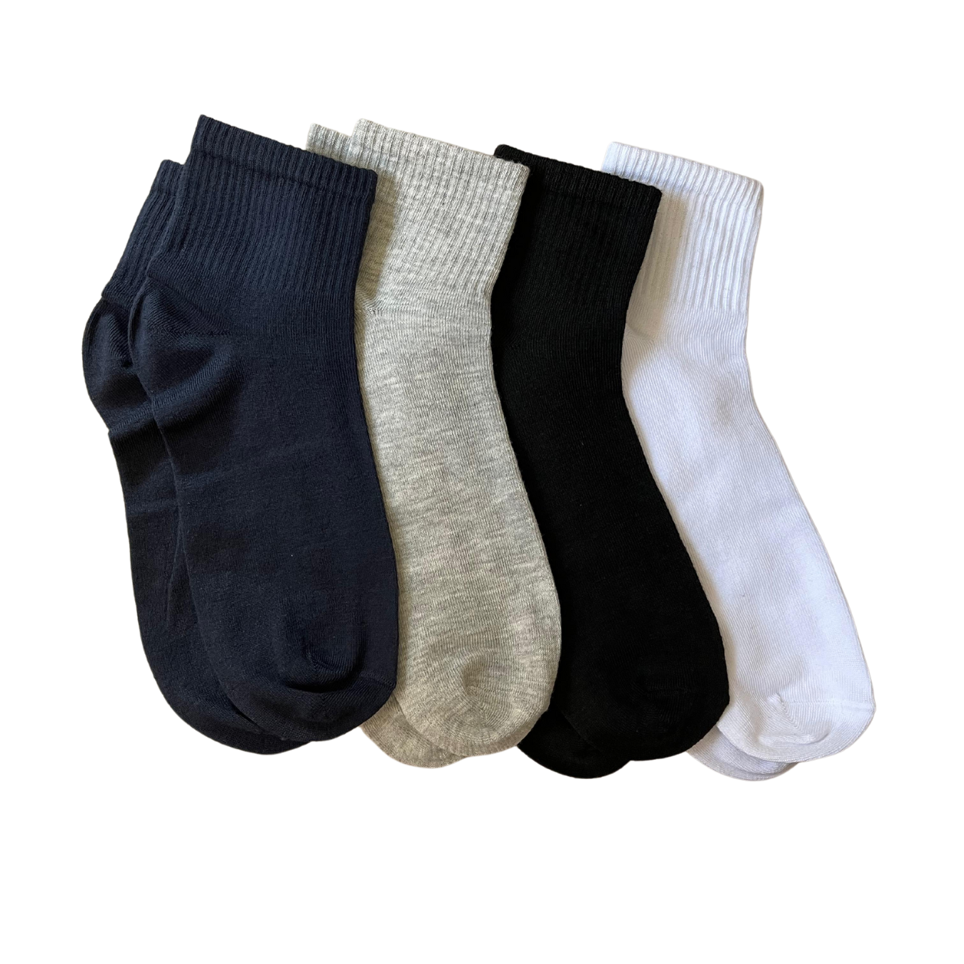 Women - Mid-Length Light (خفيف) Cotton Socks - Pack of 3 Pairs - عبوة تحتوي على 3 أزواج