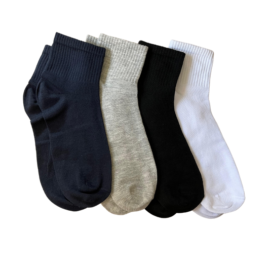 Women - Mid-Length Light (خفيف) Cotton Socks - Pack of 3 Pairs - عبوة تحتوي على 3 أزواج