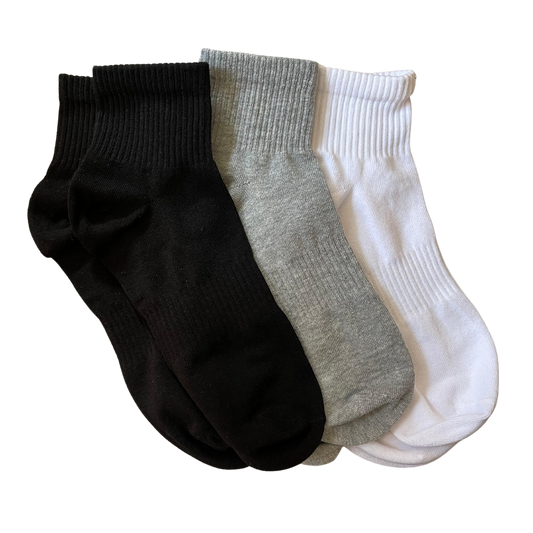 Women - Mid-Length Premium (عالي الجودة) Cotton Socks - Pack of 3 Pairs - عبوة تحتوي على 3 أزواج