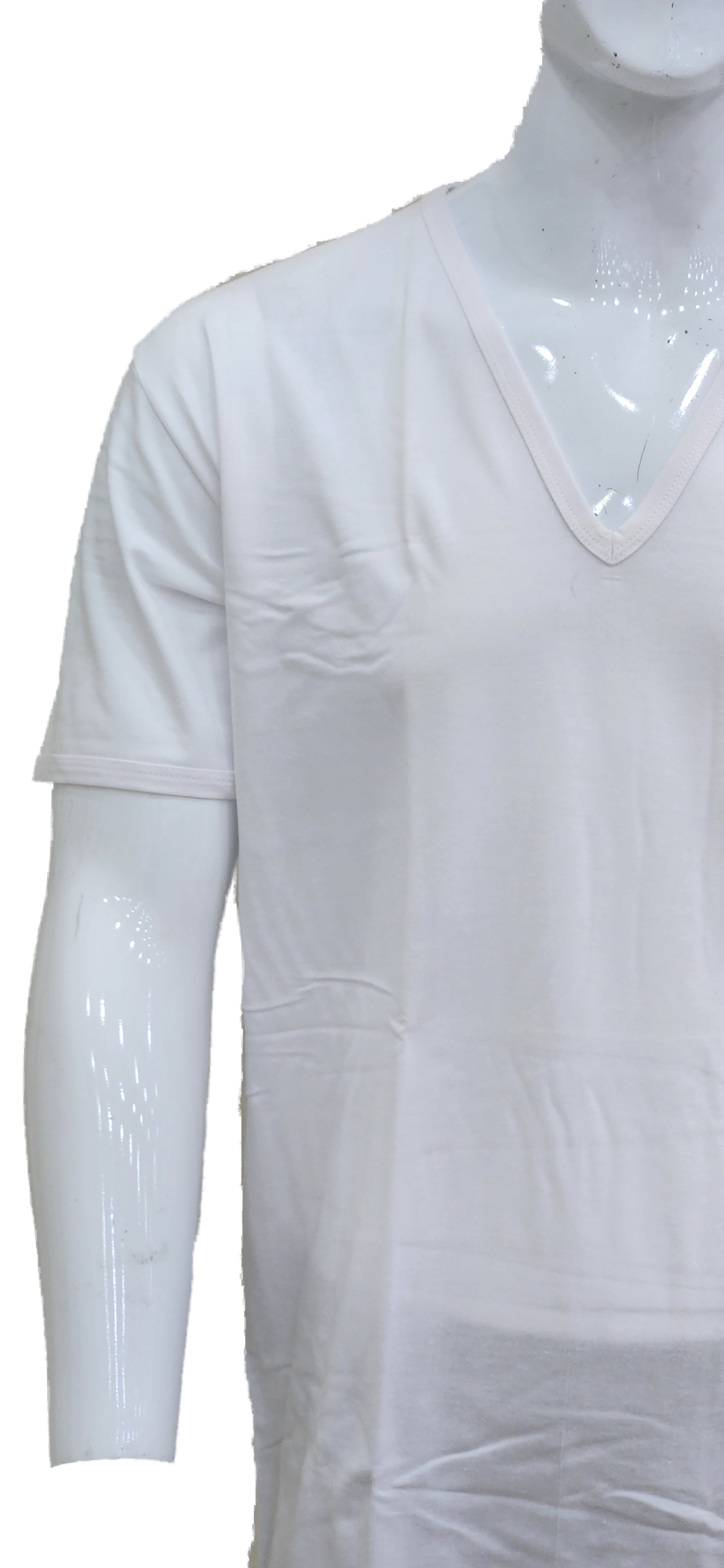 Premium Cotton V-Neck Half-sleeve Undershirt - رقبة V أندرشيرت نصف كم