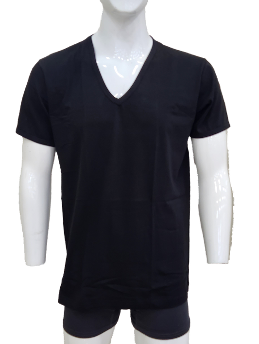 Premium Cotton V-Neck Half-sleeve Undershirt - رقبة V أندرشيرت نصف كم