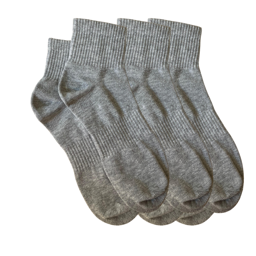 Men - Mid-Length Premium (عالي الجودة) Cotton Socks - Pack of 3 Pairs - عبوة تحتوي على 3 أزواج