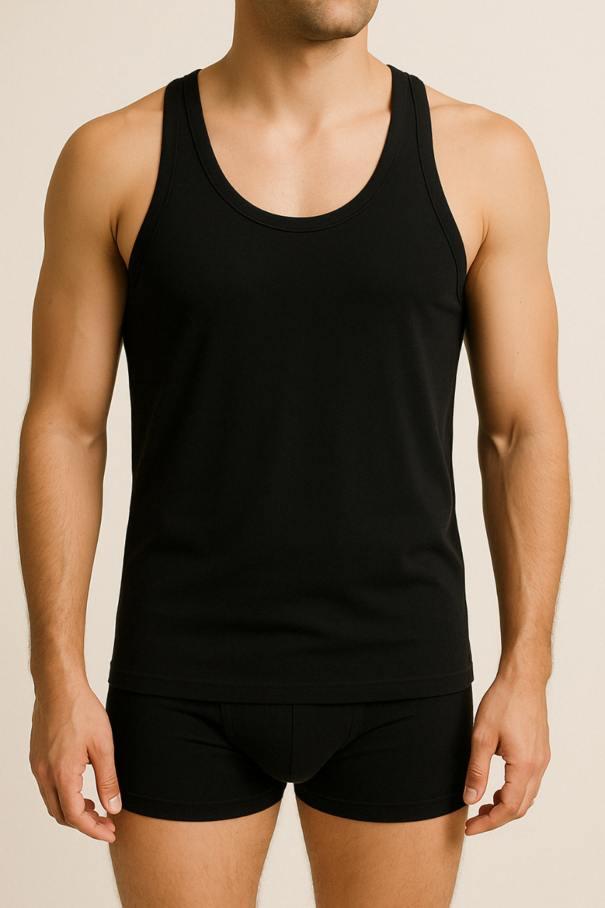 Premium Cotton Sleeveless Undershirt - أندرشيرت حفر